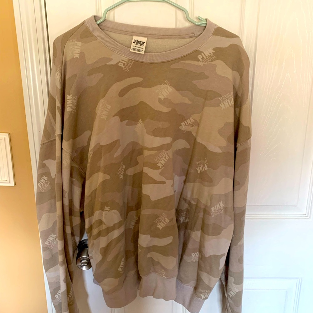 VS Pink Camo Crewneck